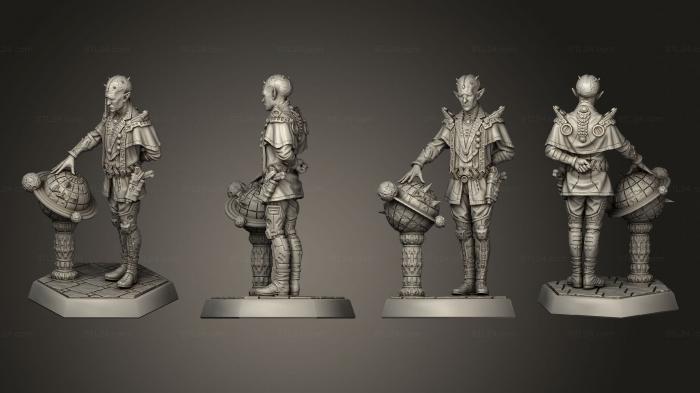 Figurines heroes, monsters and demons (Tactician, STKM_7831) 3D models for cnc