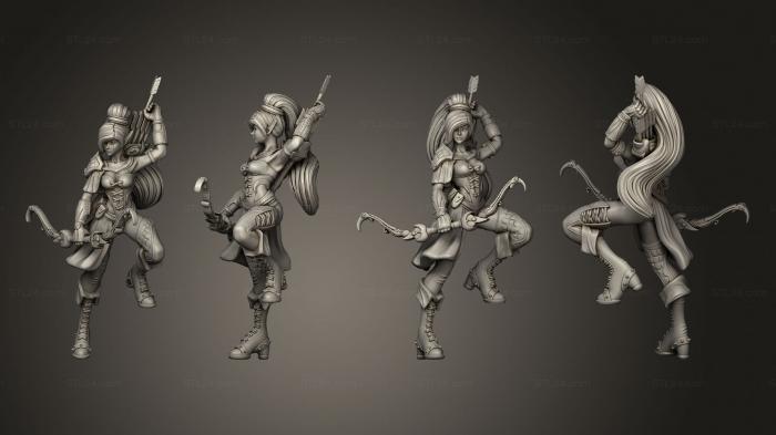 Figurines heroes, monsters and demons (Tahia the Huntress, STKM_7833) 3D models for cnc