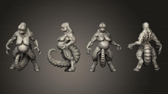 Figurines heroes, monsters and demons (Tail Demon, STKM_7834) 3D models for cnc