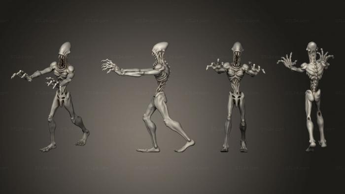 Figurines heroes, monsters and demons (Tall Man C 2, STKM_7851) 3D models for cnc