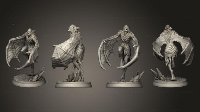 Figurines heroes, monsters and demons (Tavern Vampire 1, STKM_7875) 3D models for cnc