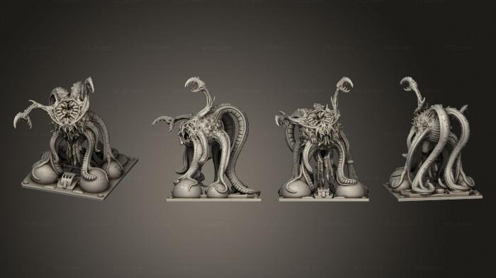 Figurines heroes, monsters and demons (Tentacle Monster, STKM_7883) 3D models for cnc