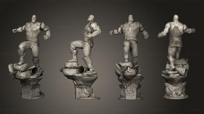 Figurines heroes, monsters and demons (Thanos 234, STKM_7900) 3D models for cnc