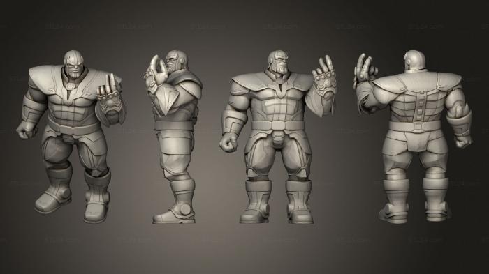 Figurines heroes, monsters and demons (thanos, STKM_7901) 3D models for cnc