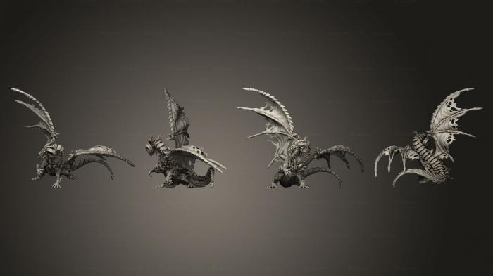 Figurines heroes, monsters and demons (The Frost KS 10 Ice Dragon, STKM_7927) 3D models for cnc