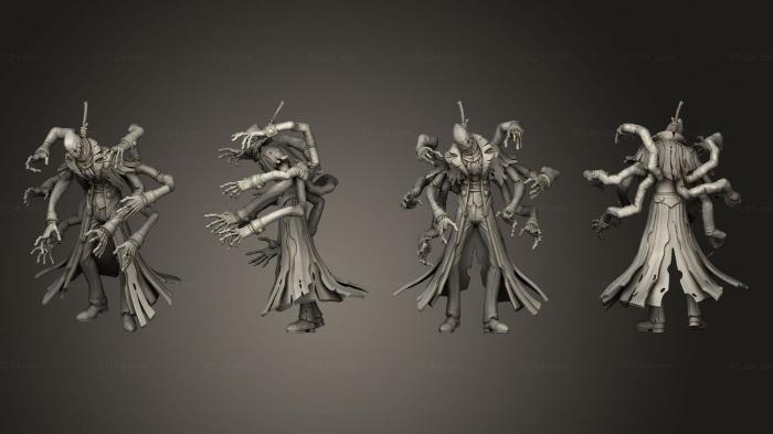 Статуэтки герои, монстры и демоны (Ухмыляющийся Человек Стр. 2 Все, STKM_7938) 3D модель для ЧПУ станка