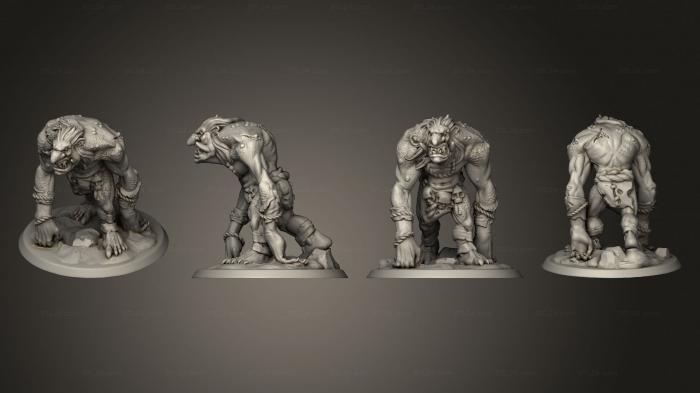 Figurines heroes, monsters and demons (The Horde Trolls Set of 2 v, STKM_7947) 3D models for cnc