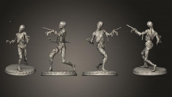 Figurines heroes, monsters and demons (The Reess Zombie 05, STKM_7968) 3D models for cnc