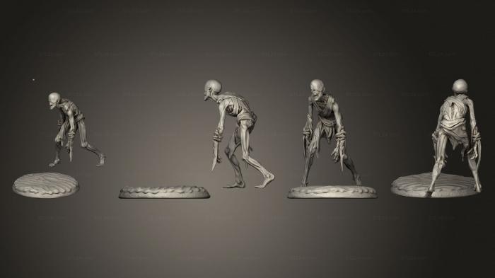 Figurines heroes, monsters and demons (The Reess Zombie 06, STKM_7969) 3D models for cnc