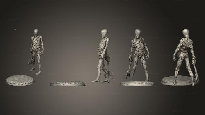 Figurines heroes, monsters and demons (The Reess Zombie 10, STKM_7973) 3D models for cnc