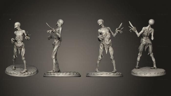 Figurines heroes, monsters and demons (The Reess Zombie 11, STKM_7974) 3D models for cnc