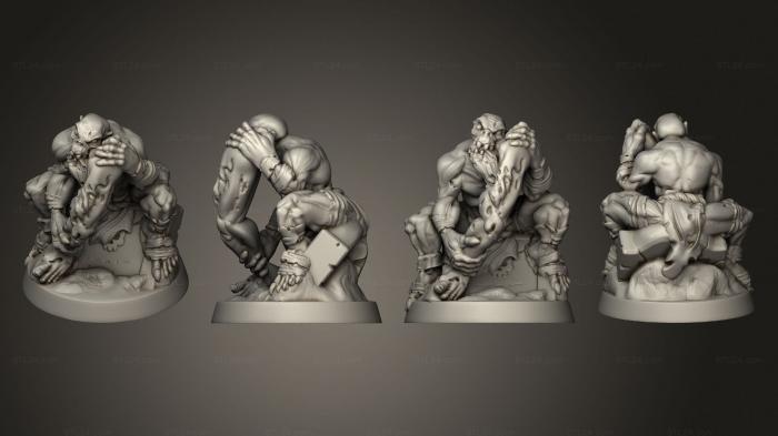 Figurines heroes, monsters and demons (The Undead Ghouls Set of 3 2, STKM_7985) 3D models for cnc