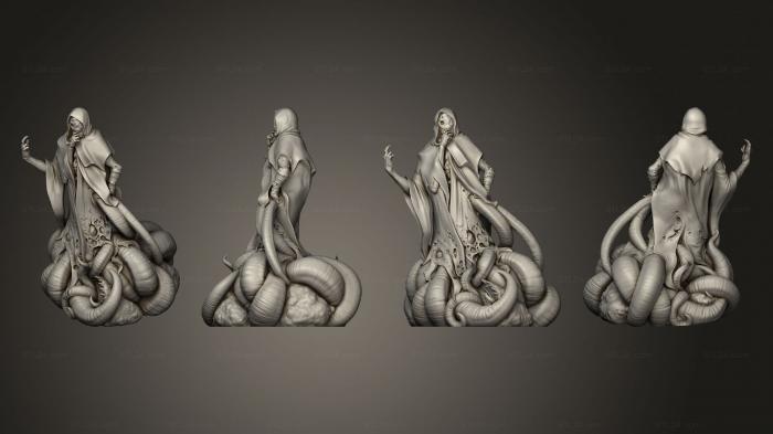 Статуэтки герои, монстры и демоны (Невыразимое, STKM_7988) 3D модель для ЧПУ станка