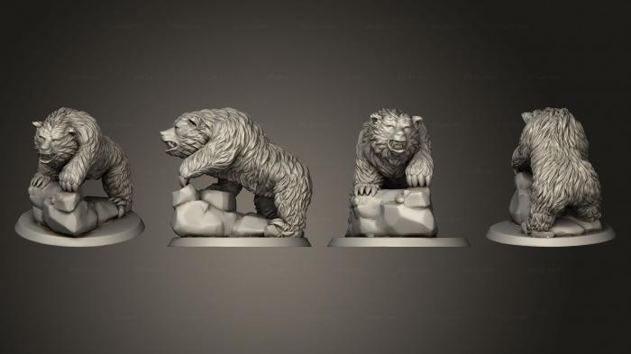 Figurines heroes, monsters and demons (The Wilderness Bears Set of 2 v 3, STKM_7990) 3D models for cnc