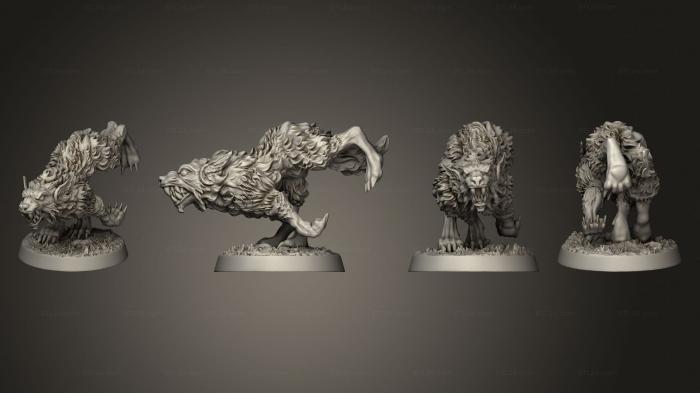 Figurines heroes, monsters and demons (The Wilderness Wolves Set of 5 02, STKM_7997) 3D models for cnc
