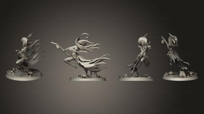 Figurines heroes, monsters and demons (The Witches 02, STKM_8002) 3D models for cnc