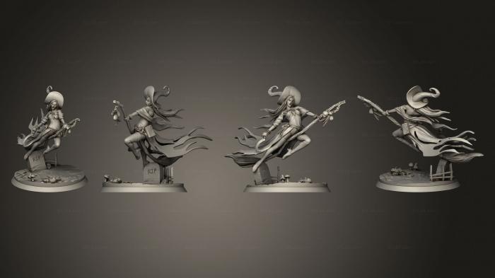 Figurines heroes, monsters and demons (The Witches 05, STKM_8005) 3D models for cnc