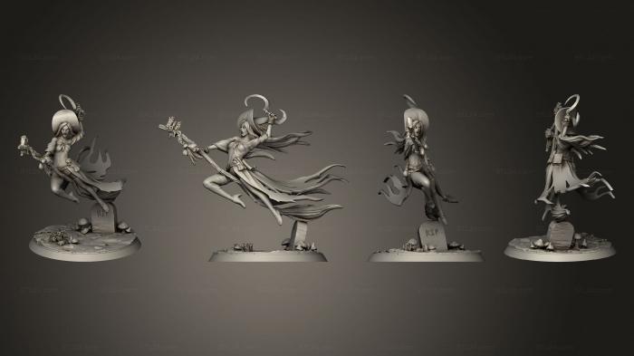 Статуэтки герои, монстры и демоны (Ведьмы, STKM_8006) 3D модель для ЧПУ станка
