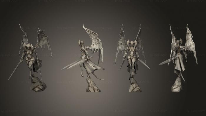 Figurines heroes, monsters and demons (They Shall Be Demons, STKM_8007) 3D models for cnc