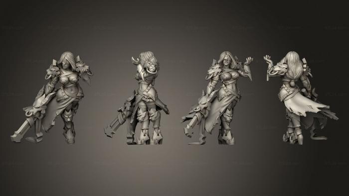 Figurines heroes, monsters and demons (Thieves and Assassins Landa, STKM_8008) 3D models for cnc