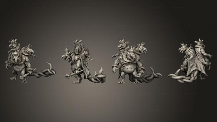 Статуэтки герои, монстры и демоны (Крысиный Король Воров и Убийц, STKM_8009) 3D модель для ЧПУ станка