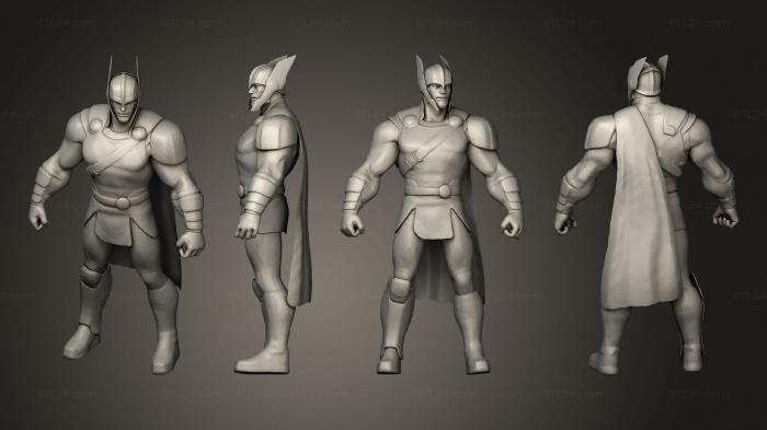 Figurines heroes, monsters and demons (thor ragnarok marvel coc, STKM_8010) 3D models for cnc