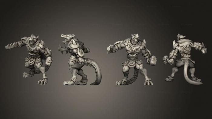 Figurines heroes, monsters and demons (Throwback Bruldob Dragonshield D, STKM_8019) 3D models for cnc