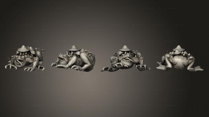 Figurines heroes, monsters and demons (Throwback Giant Toad A, STKM_8026) 3D models for cnc
