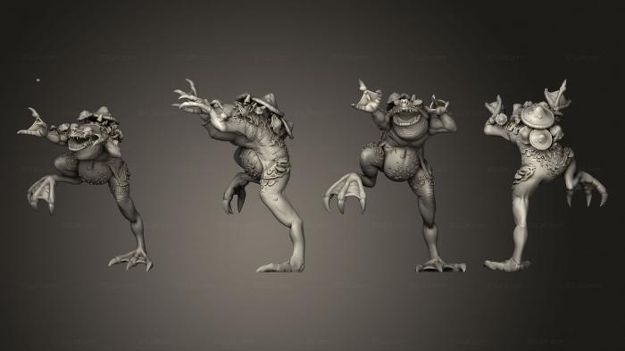 Figurines heroes, monsters and demons (Throwback Giant Toad C, STKM_8028) 3D models for cnc