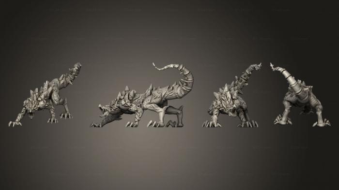 Figurines heroes, monsters and demons (Throwback Lahith The Lizard A, STKM_8029) 3D models for cnc