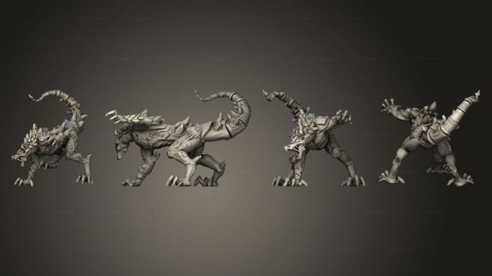 Figurines heroes, monsters and demons (Throwback Lahith The Lizard B, STKM_8030) 3D models for cnc