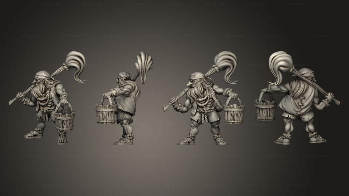 Figurines heroes, monsters and demons (Throwback Male, STKM_8031) 3D models for cnc