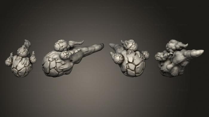 Figurines heroes, monsters and demons (Throwback Meteor, STKM_8032) 3D models for cnc