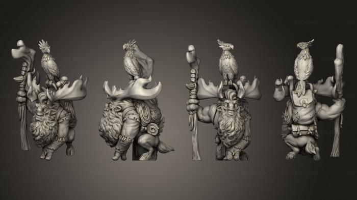 Figurines heroes, monsters and demons (Throwback Mini 05 Ariche Tracker Unegen, STKM_8033) 3D models for cnc