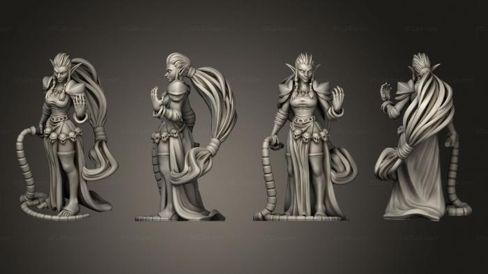 Figurines heroes, monsters and demons (Throwback Necromancer A, STKM_8037) 3D models for cnc