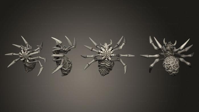 Figurines heroes, monsters and demons (Throwback Spider A, STKM_8041) 3D models for cnc