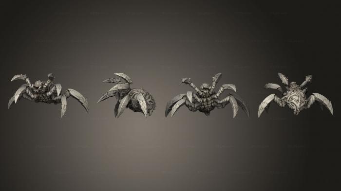 Figurines heroes, monsters and demons (Throwback Spider B, STKM_8042) 3D models for cnc