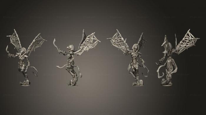 Статуэтки герои, монстры и демоны (Жнецы гробниц 2, STKM_8073) 3D модель для ЧПУ станка