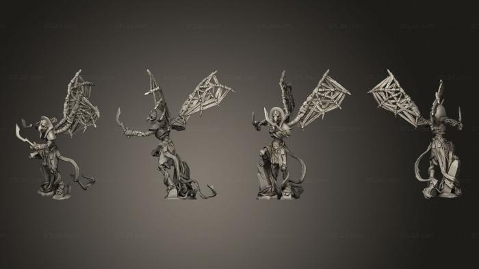 Статуэтки герои, монстры и демоны (Жнецы Гробниц, STKM_8074) 3D модель для ЧПУ станка