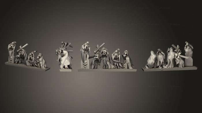 Статуэтки герои, монстры и демоны (ТОРДО эфирный шабаш Сломанных Мечей 2, STKM_8079) 3D модель для ЧПУ станка