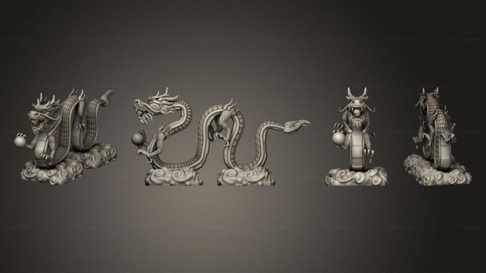 Статуэтки герои, монстры и демоны (Тотальный дракон, STKM_8086) 3D модель для ЧПУ станка