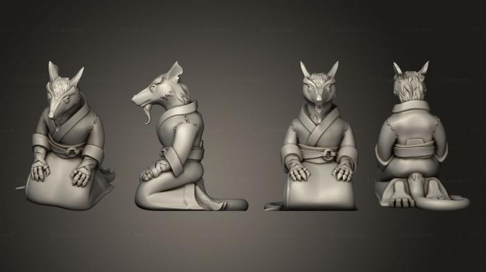 Статуэтки герои, монстры и демоны (Черепашки Мастера Ниндзя, STKM_8115) 3D модель для ЧПУ станка