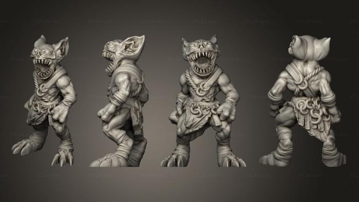 Figurines heroes, monsters and demons (Tusklands Gremlin 2 no Base, STKM_8118) 3D models for cnc