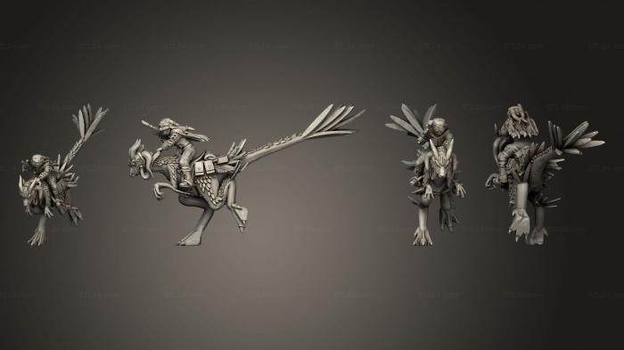 Figurines heroes, monsters and demons (Twilek Bird Rider 3, STKM_8126) 3D models for cnc