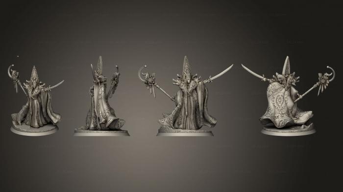 Статуэтки герои, монстры и демоны (Царица Хадежда , Королева - Волчица, STKM_8131) 3D модель для ЧПУ станка
