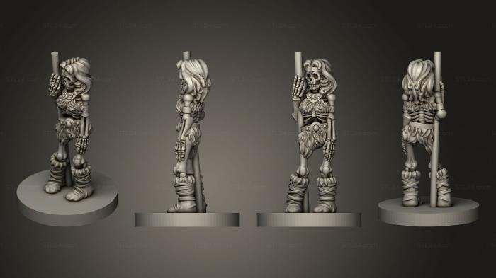 Статуэтки герои, монстры и демоны (Герои- нежить королевства Акробат, STKM_8151) 3D модель для ЧПУ станка