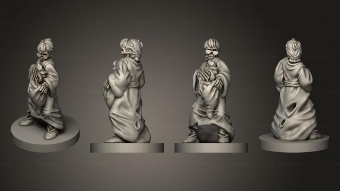 Figurines heroes, monsters and demons (Undead Heroes of the Realm Magician, STKM_8154) 3D models for cnc