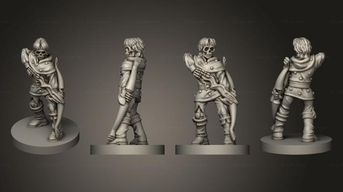 Figurines heroes, monsters and demons (Undead Heroes of the Realm Ranger, STKM_8155) 3D models for cnc