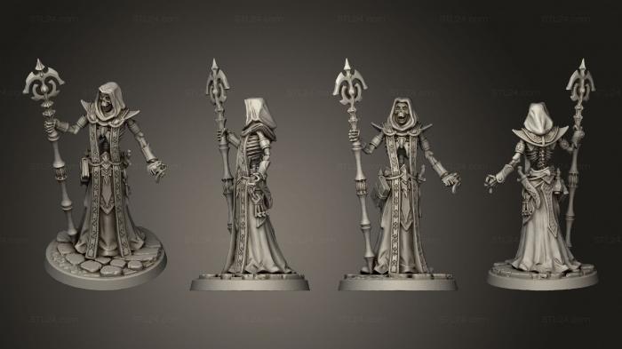 Figurines heroes, monsters and demons (Undead Sorcerer, STKM_8159) 3D models for cnc