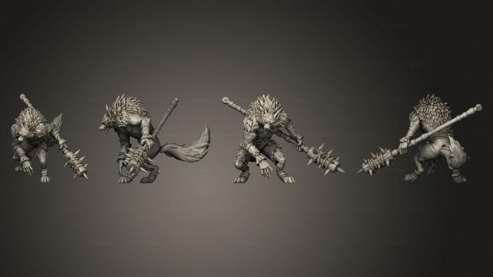 Figurines heroes, monsters and demons (Vampire Hunters Lupo, STKM_8190) 3D models for cnc